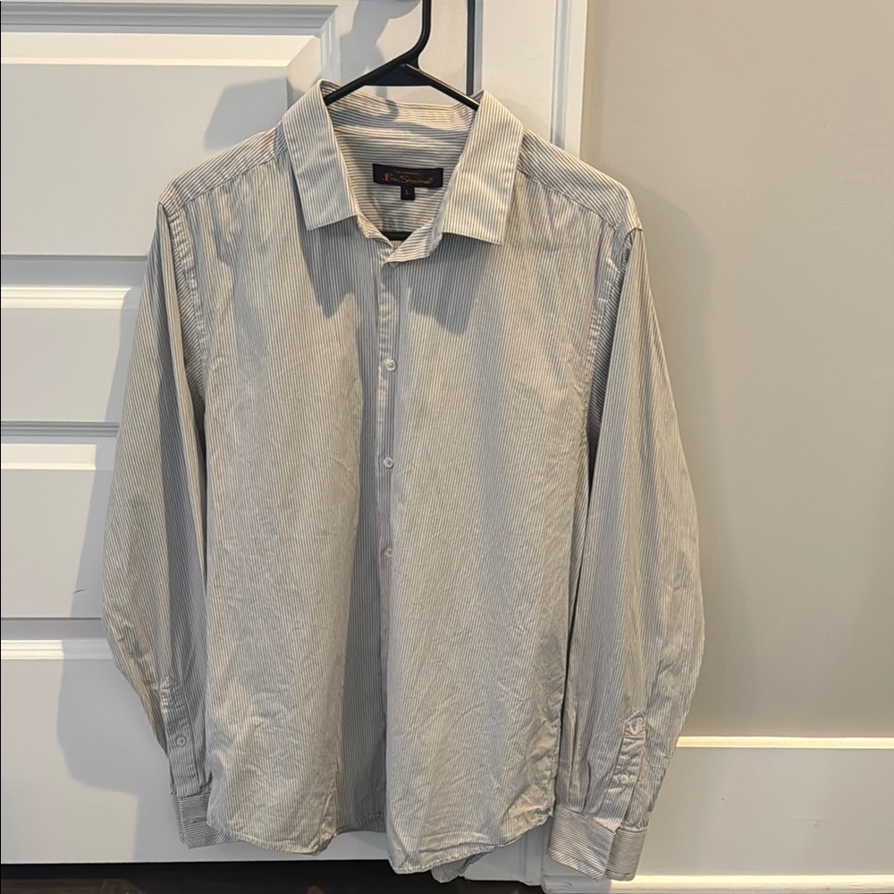Ben Sherman Gray Casual Button Down Shirt